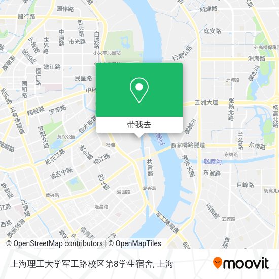 上海理工大学军工路校区第8学生宿舍地图
