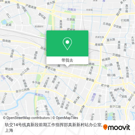 轨交14号线真新段前期工作指挥部真新新村站办公室地图