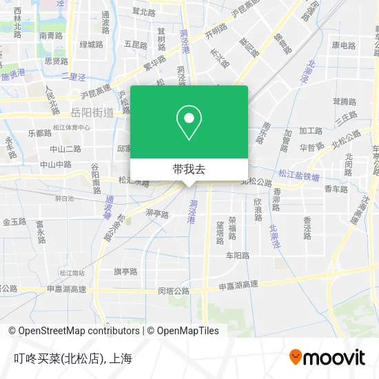 叮咚买菜(北松店)地图
