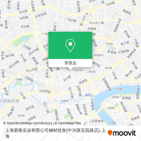 上海易掌实业有限公司钢材批发(中兴路宝昌路店)地图
