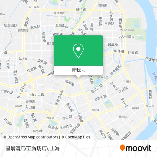 星晨酒店(五角场店)地图