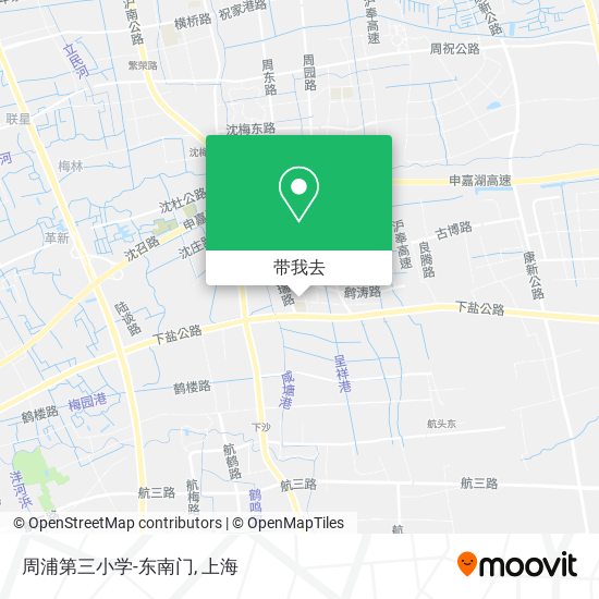 周浦第三小学-东南门地图