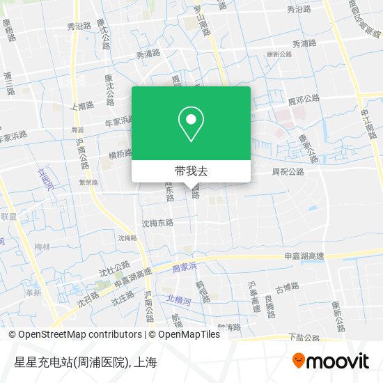 星星充电站(周浦医院)地图