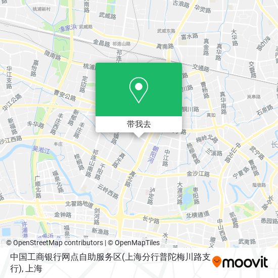 中国工商银行网点自助服务区(上海分行普陀梅川路支行)地图
