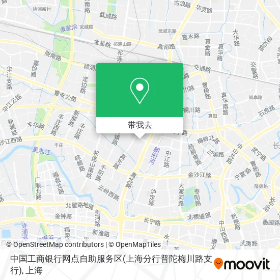 中国工商银行网点自助服务区(上海分行普陀梅川路支行)地图