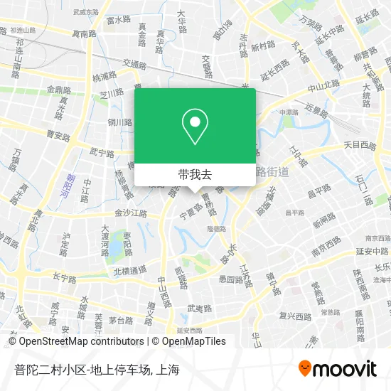 普陀二村小区-地上停车场地图