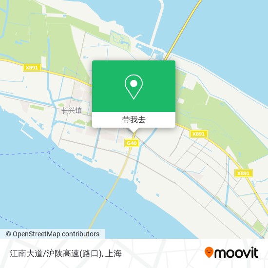 江南大道/沪陕高速(路口)地图