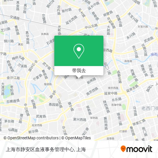 上海市静安区血液事务管理中心地图
