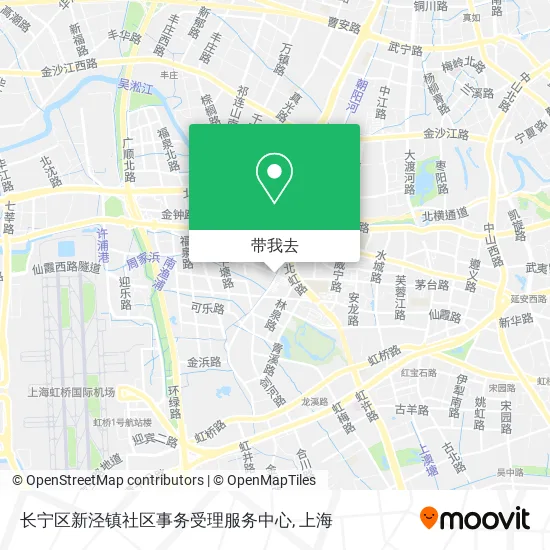 长宁区新泾镇社区事务受理服务中心地图