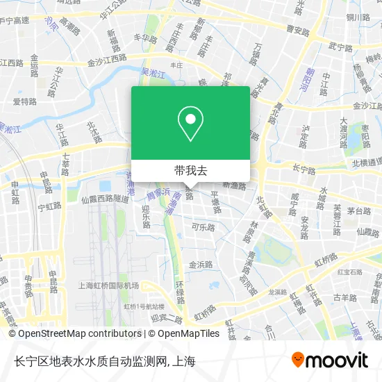 长宁区地表水水质自动监测网地图