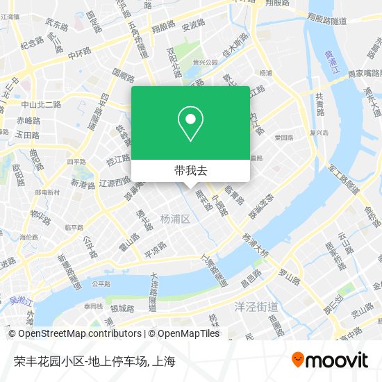 荣丰花园小区-地上停车场地图