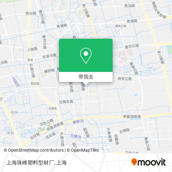 上海珠峰塑料型材厂地图