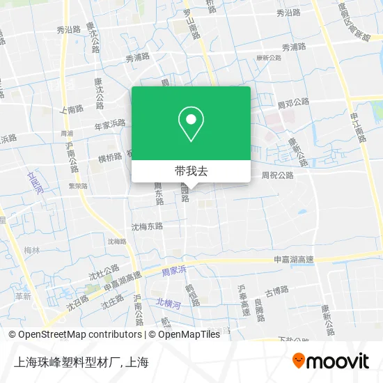 上海珠峰塑料型材厂地图