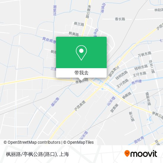 枫丽路/亭枫公路(路口)地图
