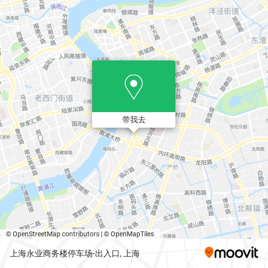 上海永业商务楼停车场-出入口地图