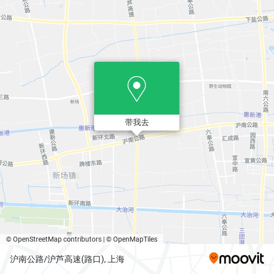 沪南公路/沪芦高速(路口)地图