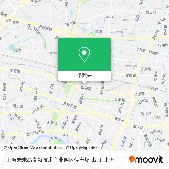上海未来岛高新技术产业园区停车场-出口地图