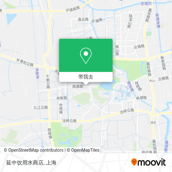 延中饮用水商店地图