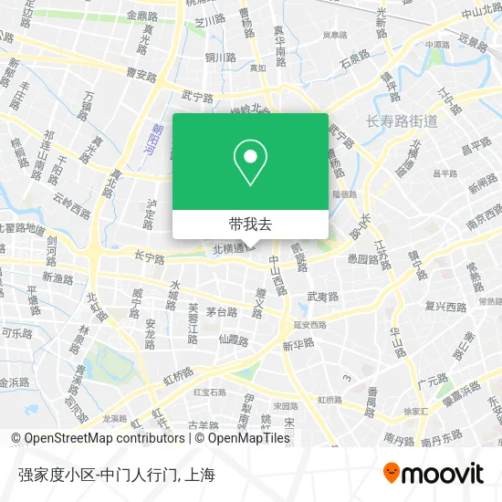 强家度小区-中门人行门地图
