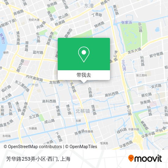 芳华路253弄小区-西门地图