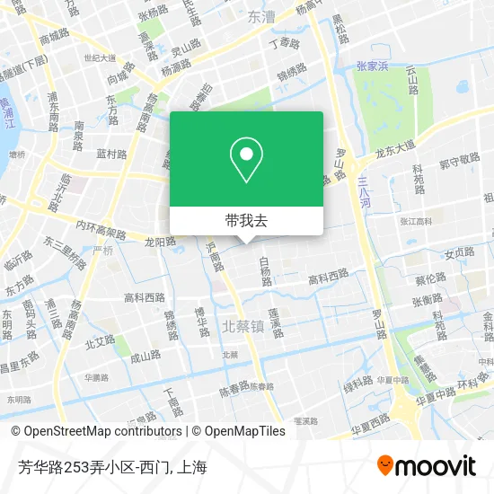 芳华路253弄小区-西门地图