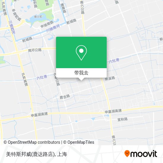 美特斯邦威(鹿达路店)地图