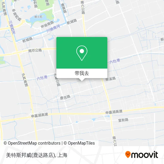 美特斯邦威(鹿达路店)地图