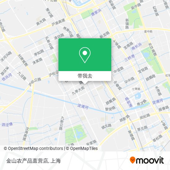 金山农产品直营店地图