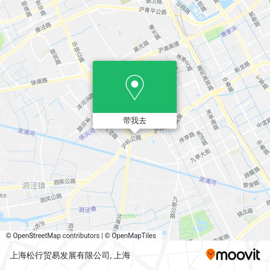 上海松行贸易发展有限公司地图