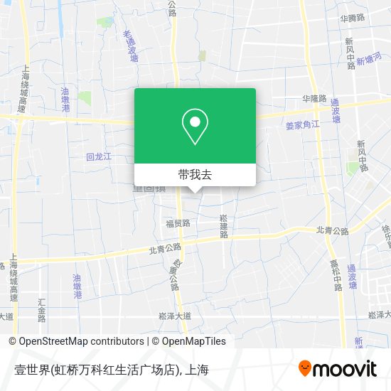壹世界(虹桥万科红生活广场店)地图