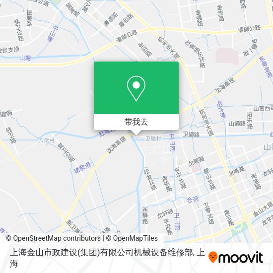 上海金山市政建设(集团)有限公司机械设备维修部地图