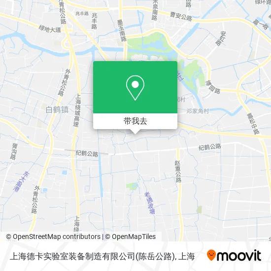 上海德卡实验室装备制造有限公司(陈岳公路)地图