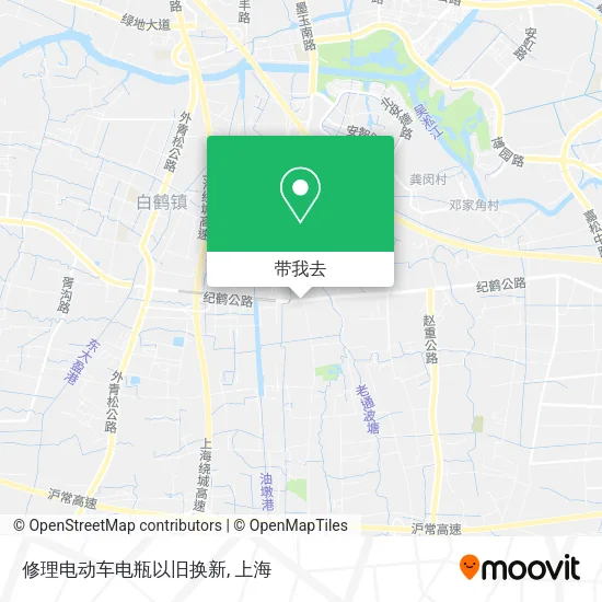 修理电动车电瓶以旧换新地图