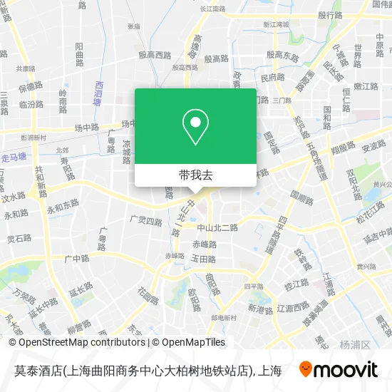 莫泰酒店(上海曲阳商务中心大柏树地铁站店)地图