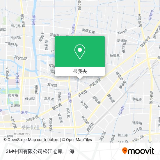 3M中国有限公司松江仓库地图