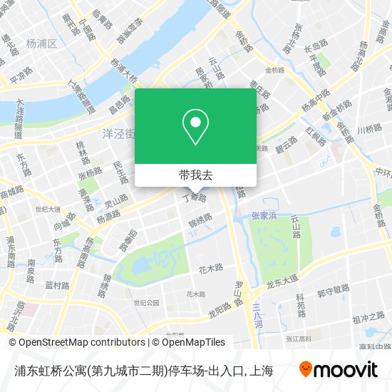 浦东虹桥公寓(第九城市二期)停车场-出入口地图