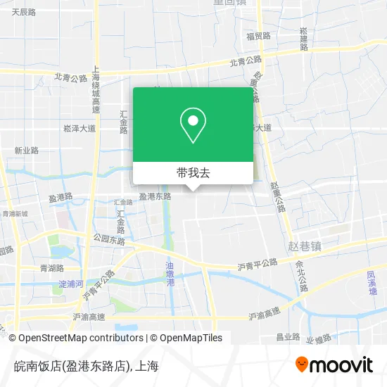 皖南饭店(盈港东路店)地图