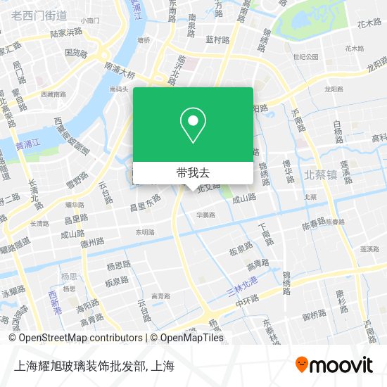 上海耀旭玻璃装饰批发部地图