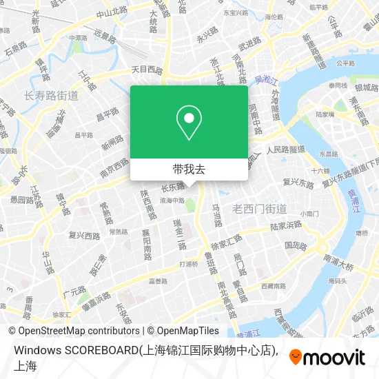 Windows SCOREBOARD(上海锦江国际购物中心店)地图