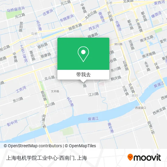 上海电机学院工业中心-西南门地图
