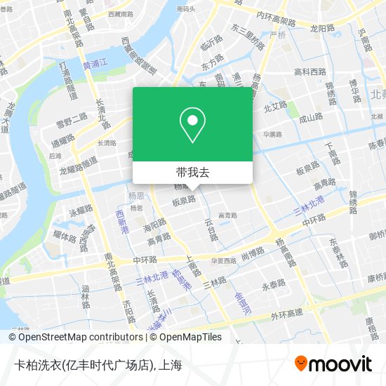 卡柏洗衣(亿丰时代广场店)地图