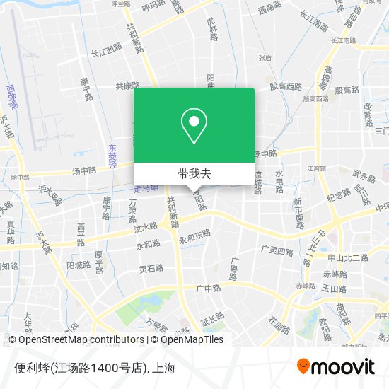 便利蜂(江场路1400号店)地图
