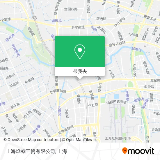 上海烨桦工贸有限公司地图