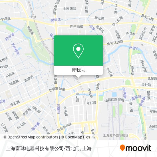 上海富球电器科技有限公司-西北门地图