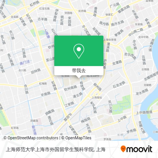 上海师范大学上海市外国留学生预科学院地图