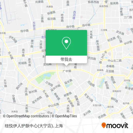 纽悦伊人护肤中心(大宁店)地图