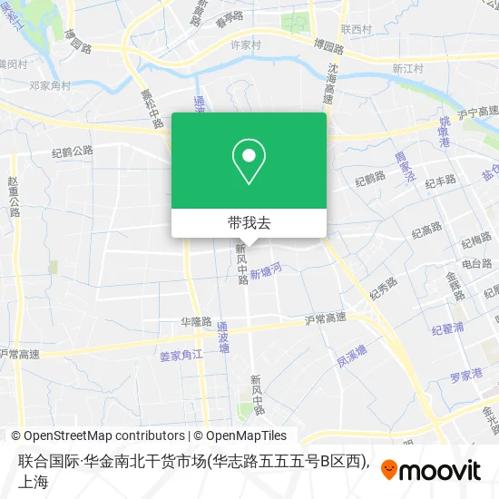 联合国际·华金南北干货市场(华志路五五五号B区西)地图