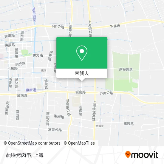 蔬啦烤肉串地图