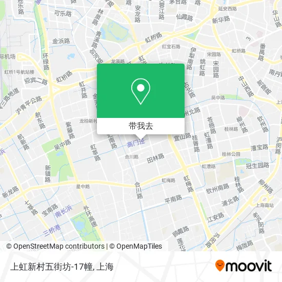 上虹新村五街坊-17幢地图