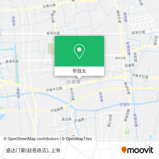 盛达门窗(赵巷路店)地图